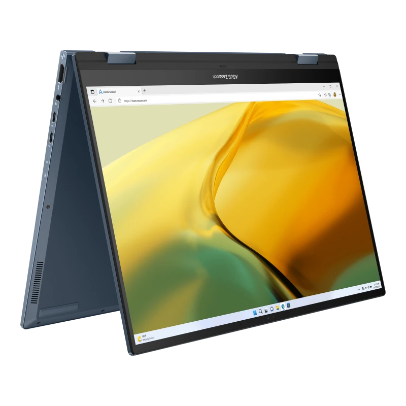 ASUS Zenbook 14 Flip OLED Intel Core i7-1360P Intel Evo™ Platform 14.0" Touch 2.8K OLED 550nits HDR SGS Eye Care Display Stylus & Sleeve - Ponder Blue