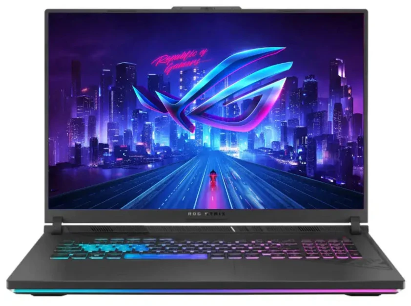 كمبيوتر محمول للألعاب ASUS ROG Strix G18، معالج رسوميات Intel® Core™ i9-14900HX RTX 4060 8GB GDDR6 (233 AI TOPs)، مقاس 18 بوصة، دقة 2.5K، 240 هرتز - أخضر فولت