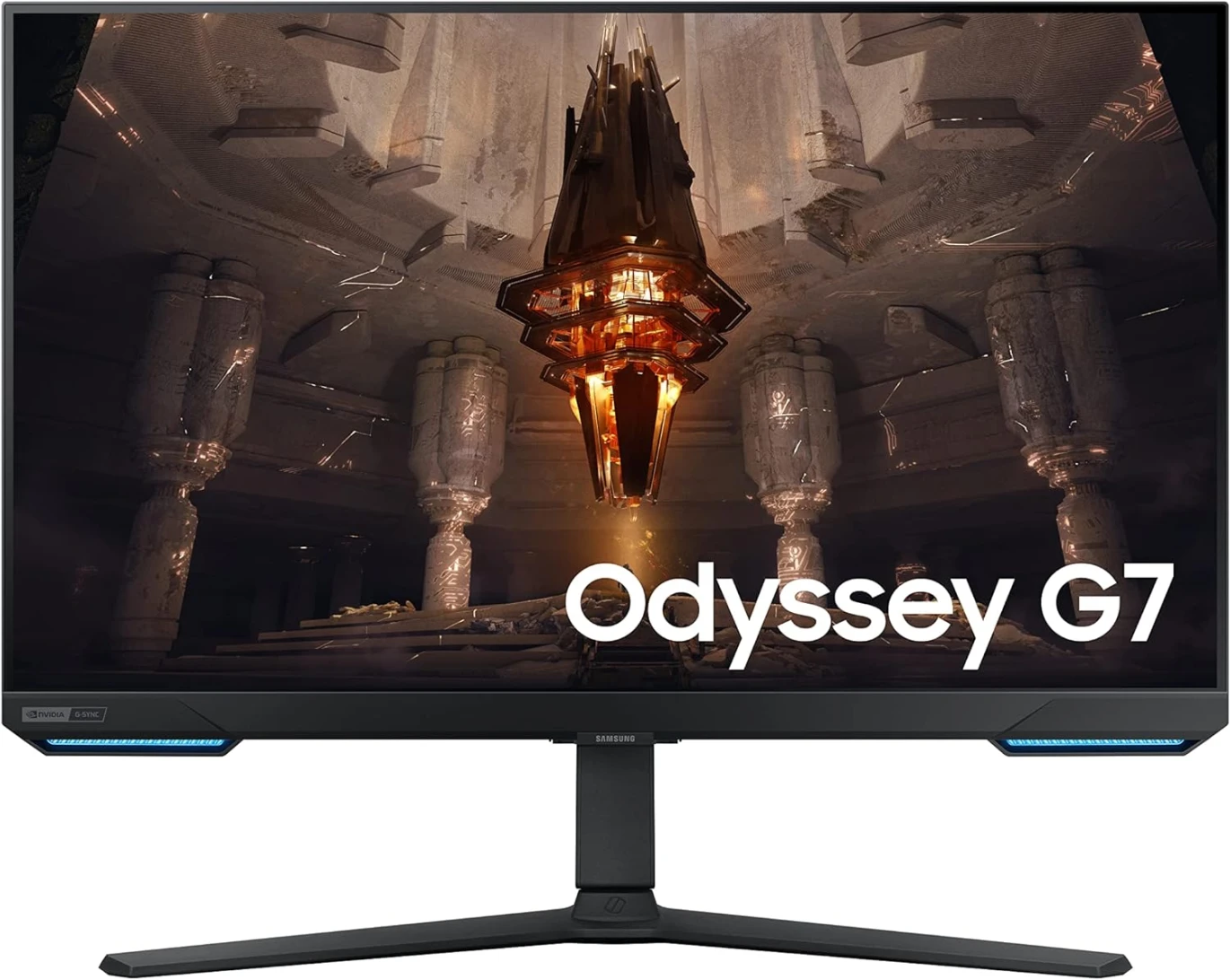 شاشة Samsung Odyssey G7 Smart Tizen (G702) مقاس 32 بوصة RGB مسطحة IPS 4K 144 هرتز 1 مللي ثانية شاشة ألعاب HDMI 2.1