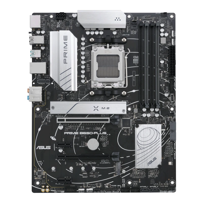 لوحة أم ASUS PRIME B650-PLUS ATX، مقبس AM5، شريحة AMD B650، 4 × 2 قناة DDR5
