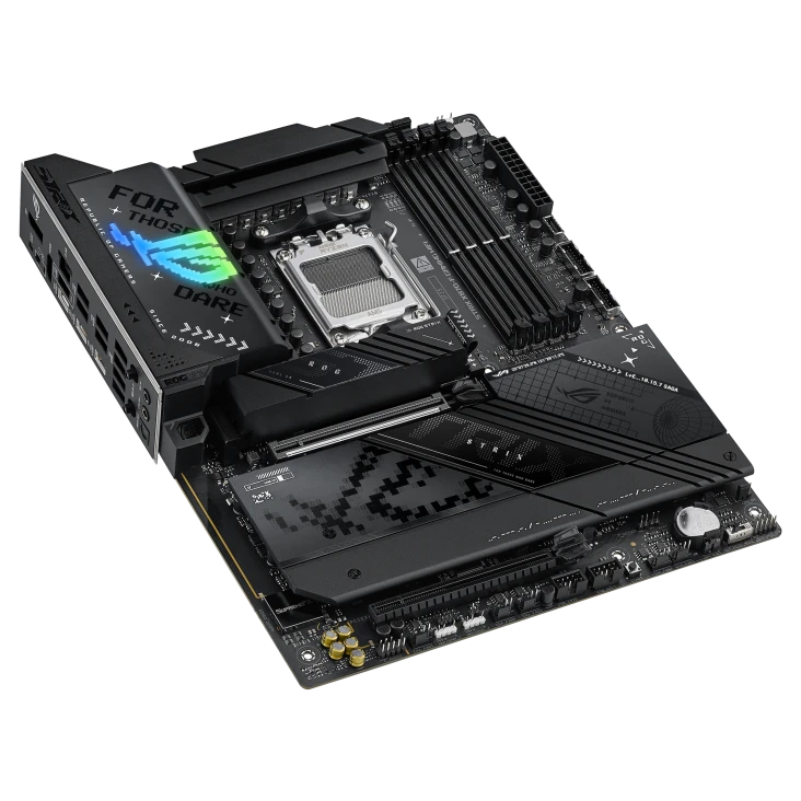 لوحة أم ASUS ROG Strix X870-F Gaming WiFi AM5 ATX، شريحة AMD X870، 4x DDR5