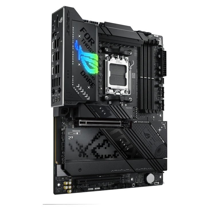 لوحة أم ASUS ROG Strix X870-F Gaming WiFi AM5 ATX، شريحة AMD X870، 4x DDR5