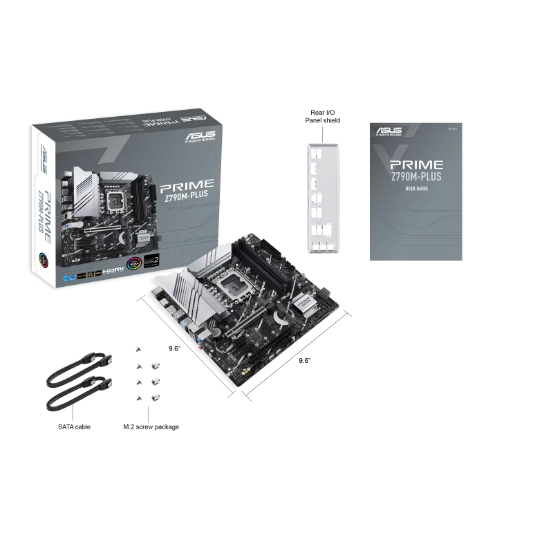 لوحة أم ASUS PRIME Z790M-Plus mATX، مقبس LGA1700، 4x DIMM DDR5