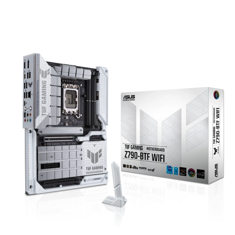 لوحة أم ASUS TUF Gaming Z790-BTF WIFI LGA 1700 ATX Intel 4x DDR5 باللون الأبيض