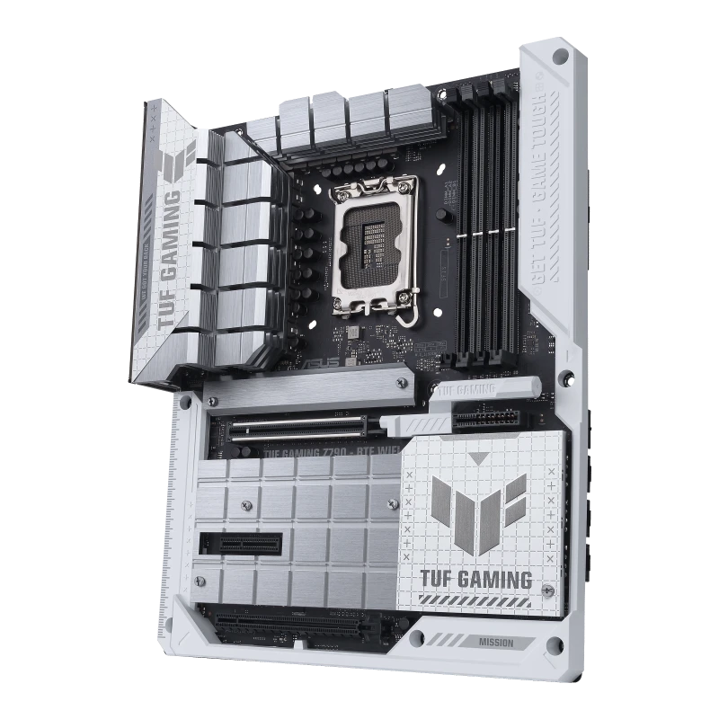 لوحة أم ASUS TUF Gaming Z790-BTF WIFI LGA 1700 ATX Intel 4x DDR5 باللون الأبيض