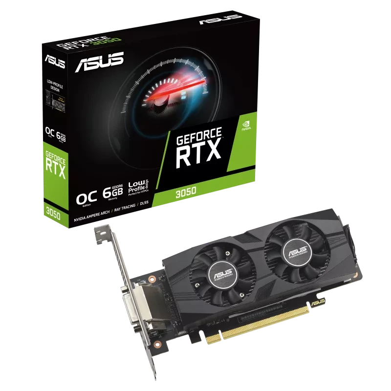 ASUS GeForce RTX™ 3050 LP BRK OC Edition 6GB GDDR6 Graphics Card