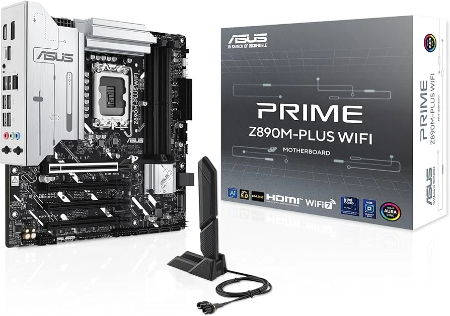 اللوحة الأم ASUS PRIME Z890M-PLUS WiFi 7 DDR5 Micro-ATX LGA 1851 Intel