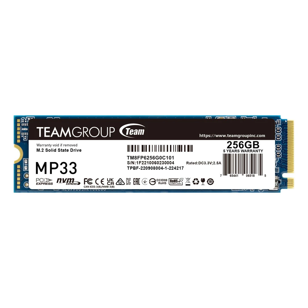 تيم جروب MP33 M.2 256 جيجا بايت 3D NAND NVMe