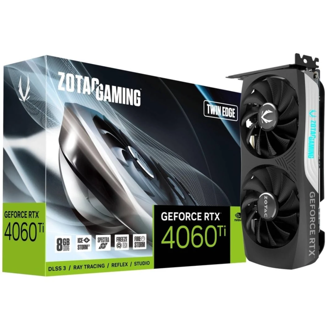 ZOTAC GAMING GeForce RTX 4060 Ti Twin Edge 8GB GDDR6 - بطاقة رسوميات
