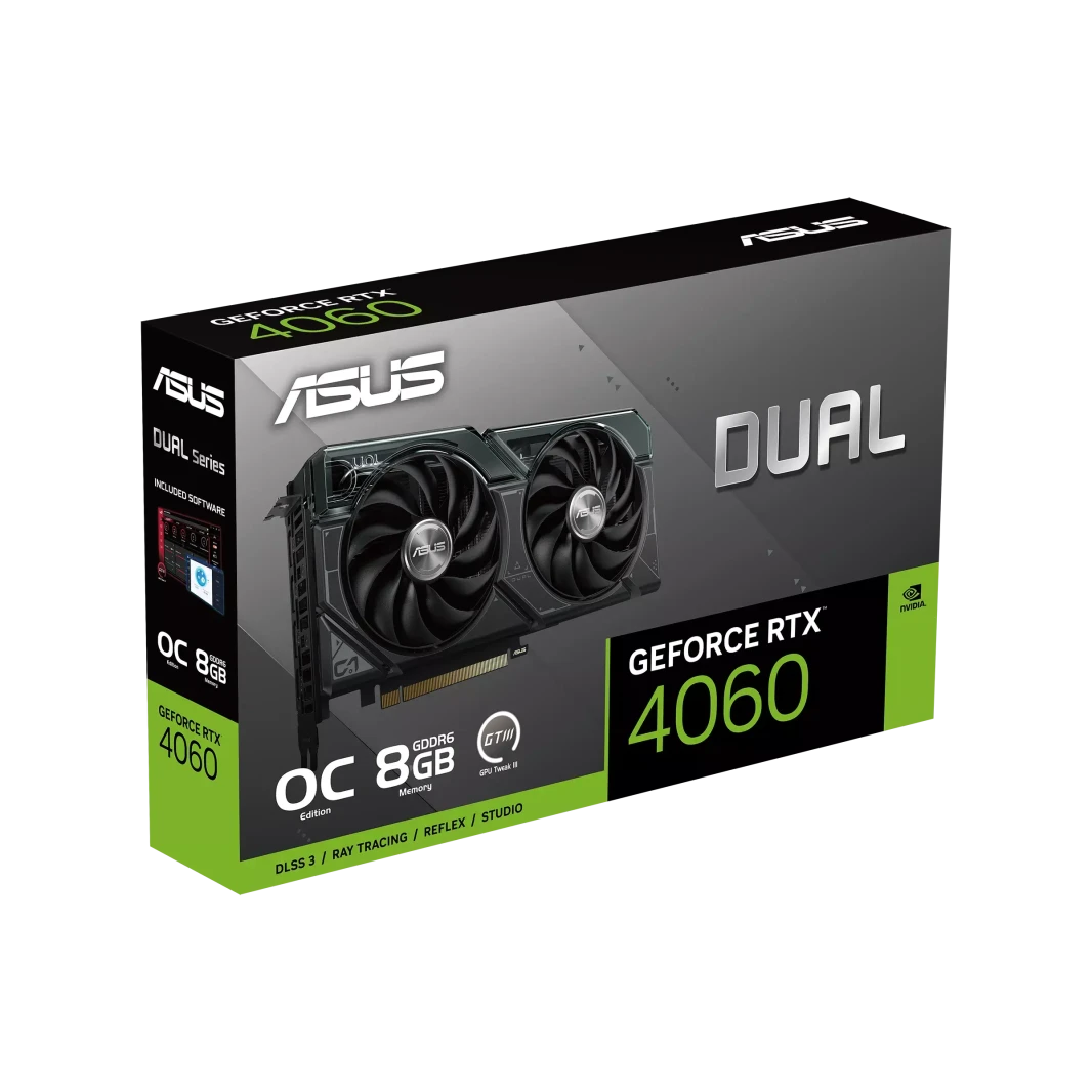 بطاقة الرسوميات ASUS DUAL EVO GEFORCE RTX 4060 OC EDITION 8GB GDDR6