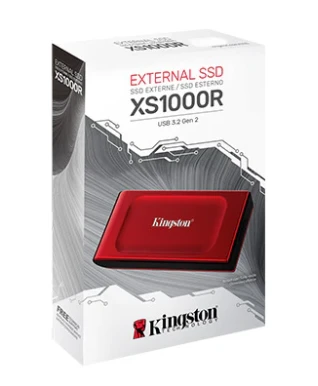 محرك أقراص الحالة الصلبة الخارجي Kingston XS1000R سعة 2 تيرابايت (SSD) محرك أقراص خارجي USB 3.2 Gen 2