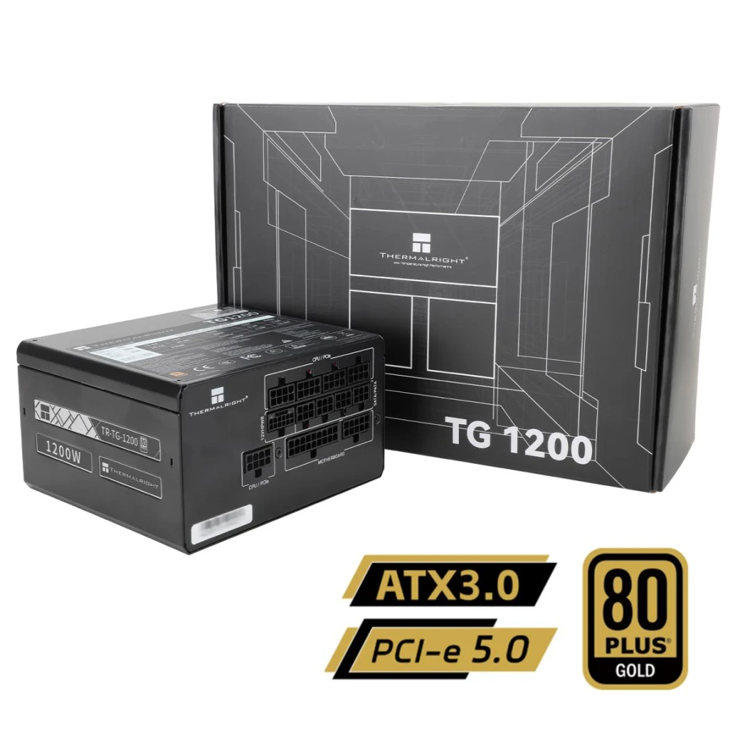 Thermalright (TG-1200) Gold 1200W (ATX 3.0) PCIE 5.0  80 Plus Gold Full Modular  - Power Supply