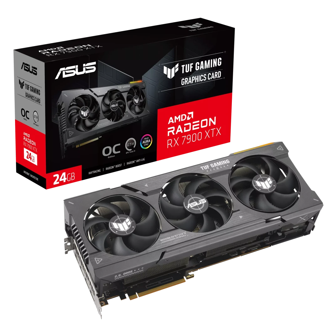 بطاقة الرسوميات ASUS TUF Gaming Radeon™ RX 7900 XTX OC Edition 24GB GDDR6