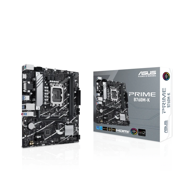 اللوحة الأم ASUS PRIME B760M-K DDR5 (الجيل الثالث عشر والثاني عشر) LGA 1700 mATX