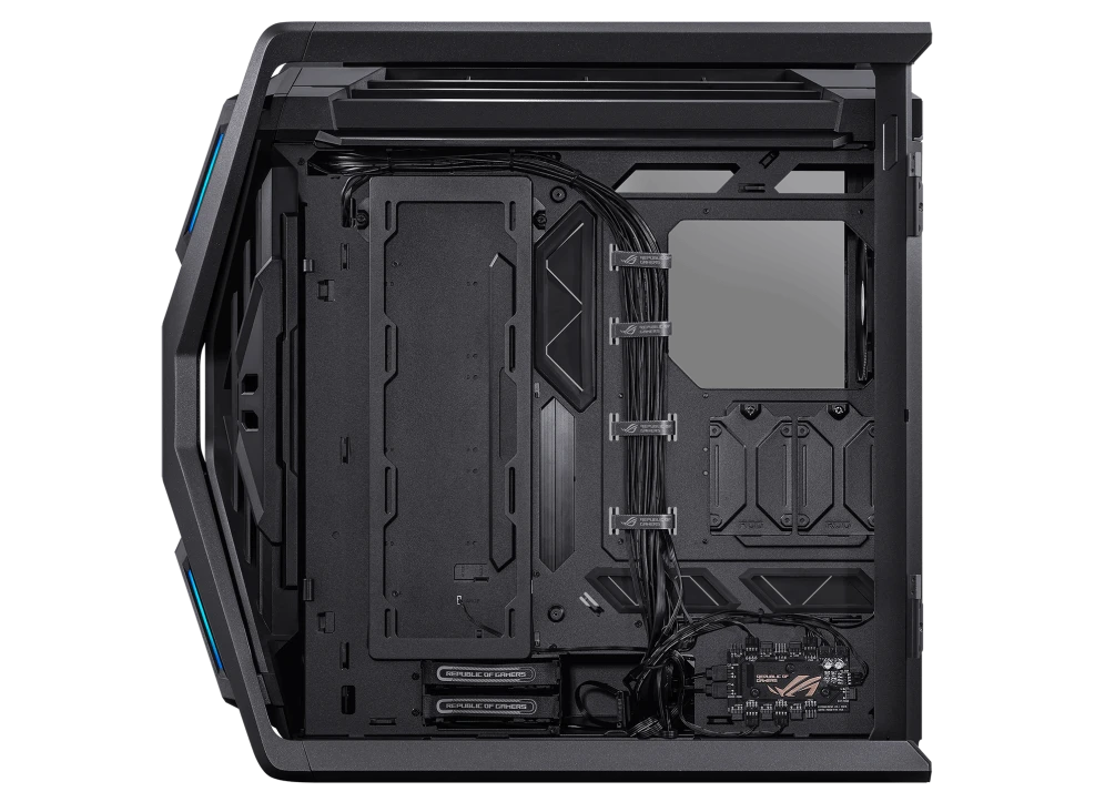 علبة كمبيوتر ASUS ROG Hyperion GR701 EATX Full-Tower ذات الهيكل شبه المفتوح