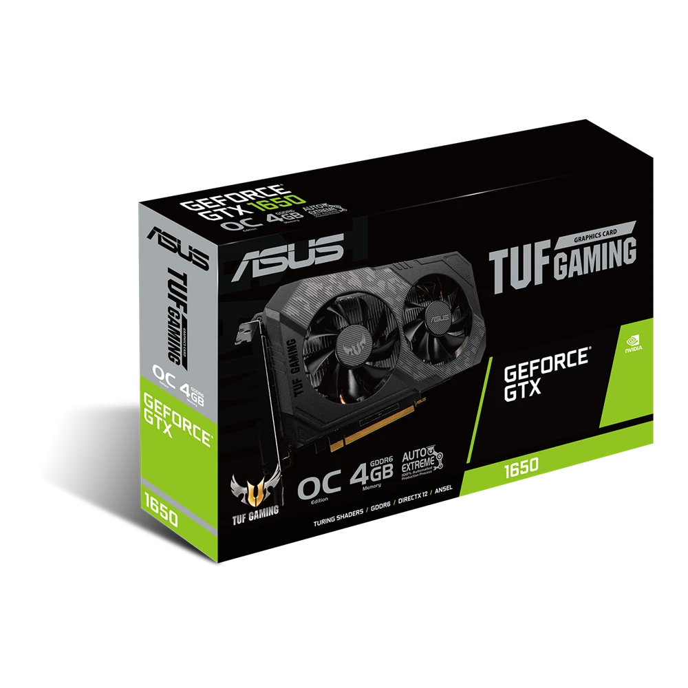بطاقة الرسوميات ASUS TUF Gaming GeForce® GTX 1650 OC Edition 4GB GDDR6