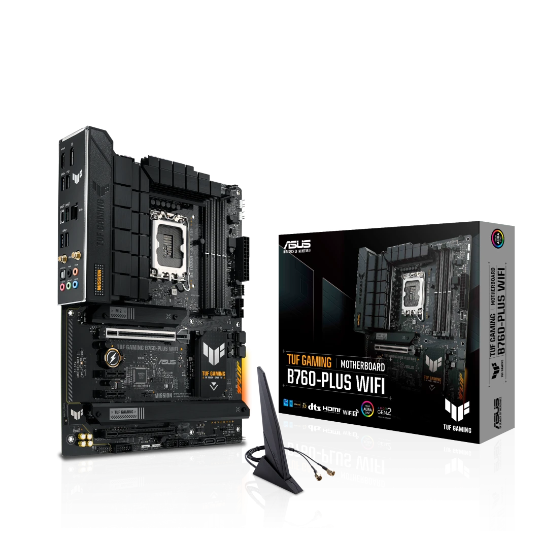 اللوحة الأم ASUS TUF GAMING B760-PLUS WIFI DDR5 (الجيل الثالث عشر والثاني عشر) LGA 1700 ATX