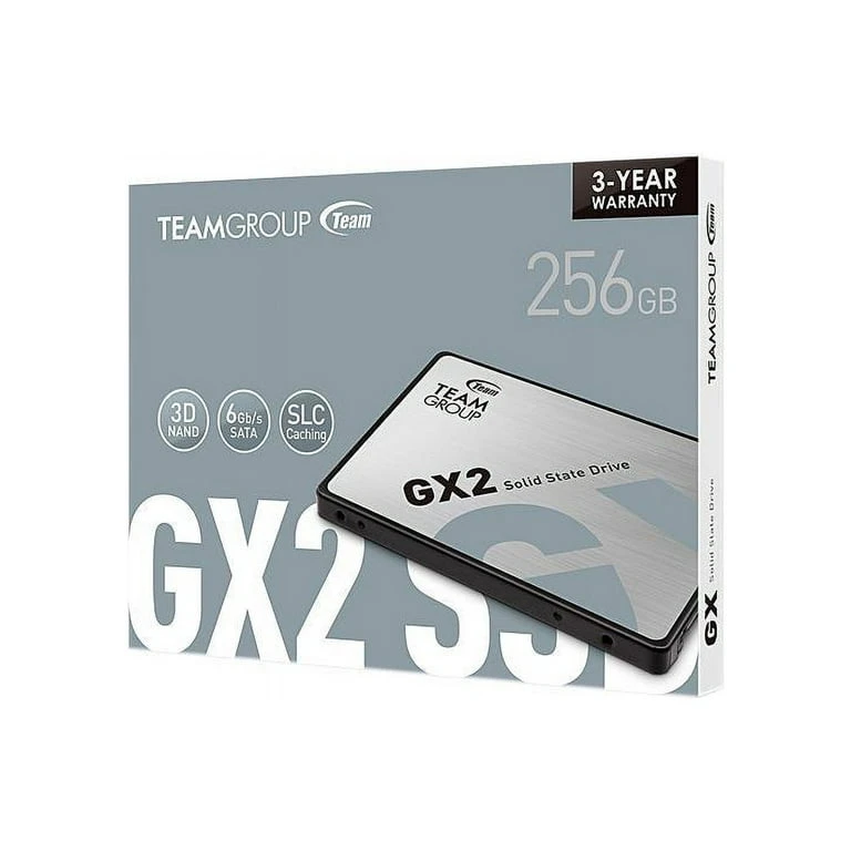 وحدة تخزين الحالة الصلبة الداخلية (SSD) من TeamGroup GX2 2.5 بسعة 256 جيجابايت SATA III
