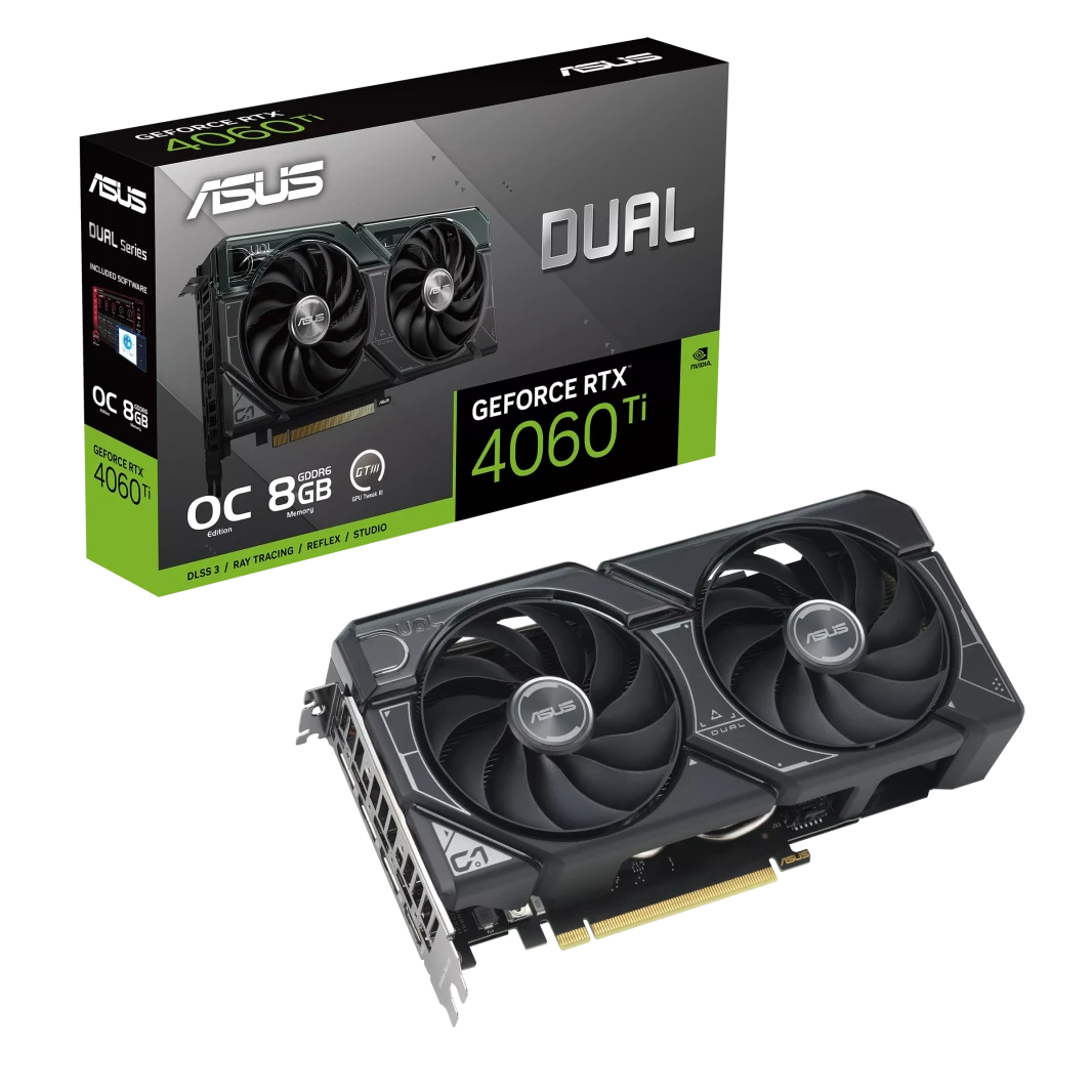 ASUS DUAL GEFORCE RTX 4060 TI OC 8GB GDDR6- Graphics Card