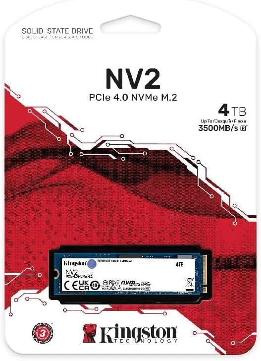 كينغستون NV2 SSD PCIe 4.0 NVMe M.2 بسعة 4 تيرابايت