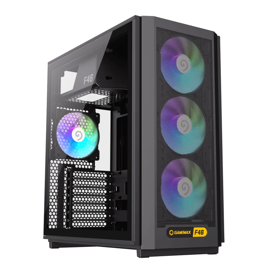 GameMax F46 BK ATX Gaming PC Case