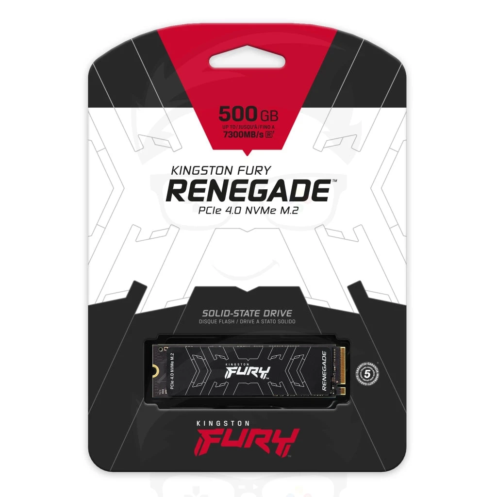 Kingston FURY Renegade 500GB PCIe 4.0 NVMe M.2 SSD