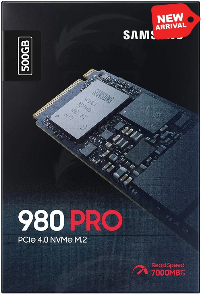 SAMSUNG 980 PRO SSD داخلي للألعاب PCIe NVMe Gen4 بسعة 500 جيجابايت M.2
