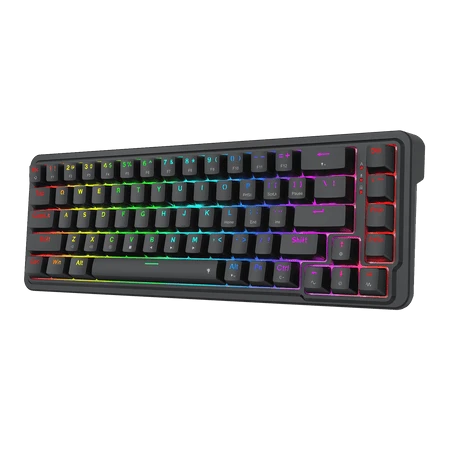 لوحة مفاتيح ميكانيكية Redragon Nova سلكية 60% RGB قابلة للتبديل السريع مزودة بحشية