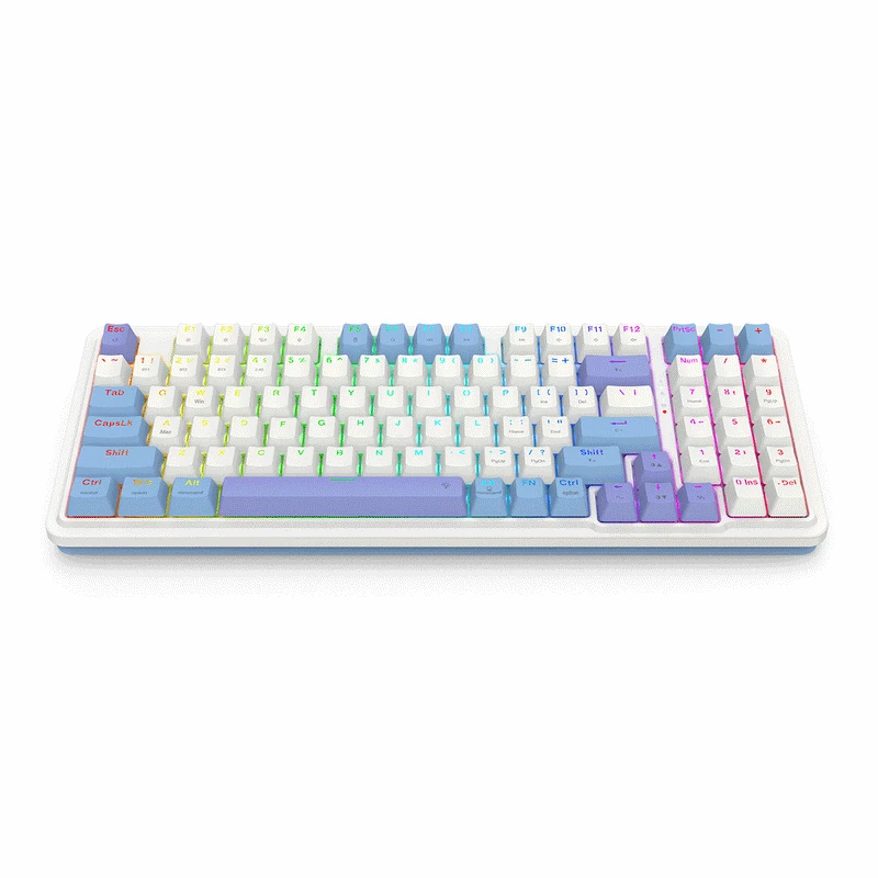 لوحة مفاتيح Redragon Gloria Pro 3 أوضاع قابلة للتبديل السريع مع GASKET RGB