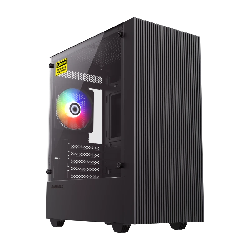 GameMax EDGE Mini Tower Compact Computer Gaming Case