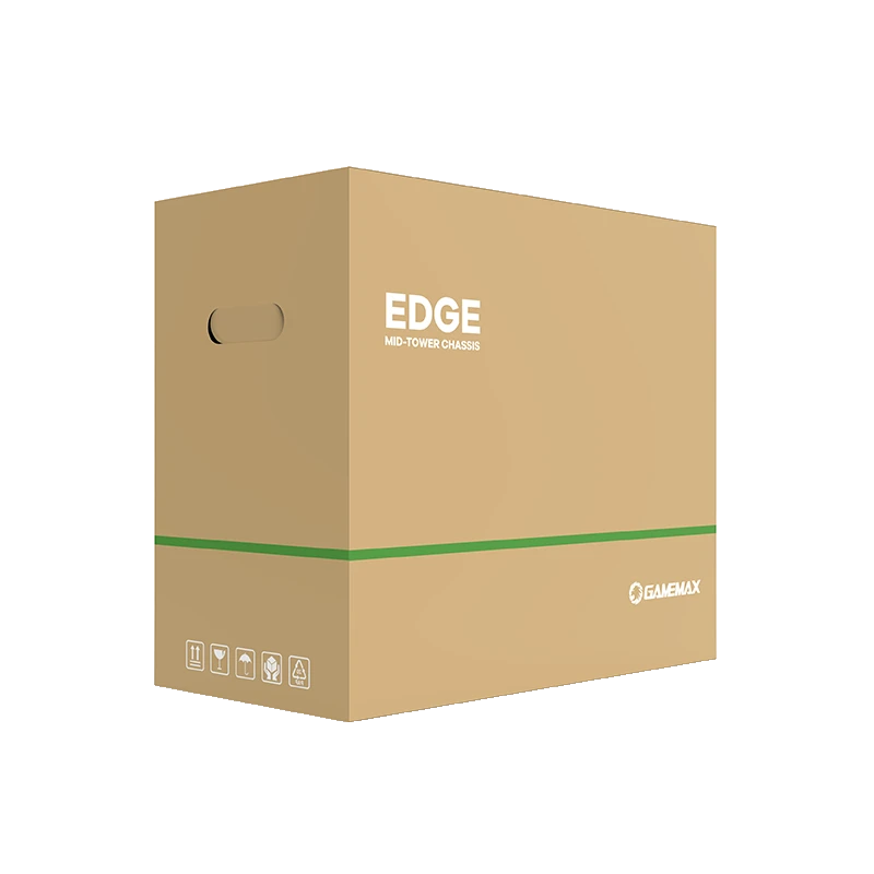 GameMax EDGE Mini Tower Compact Computer Gaming Case