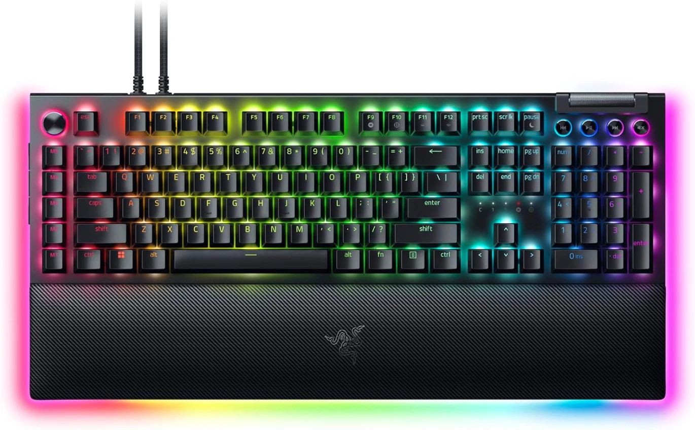 لوحة مفاتيح الألعاب الميكانيكية Razer BlackWidow V4 - Green Switch