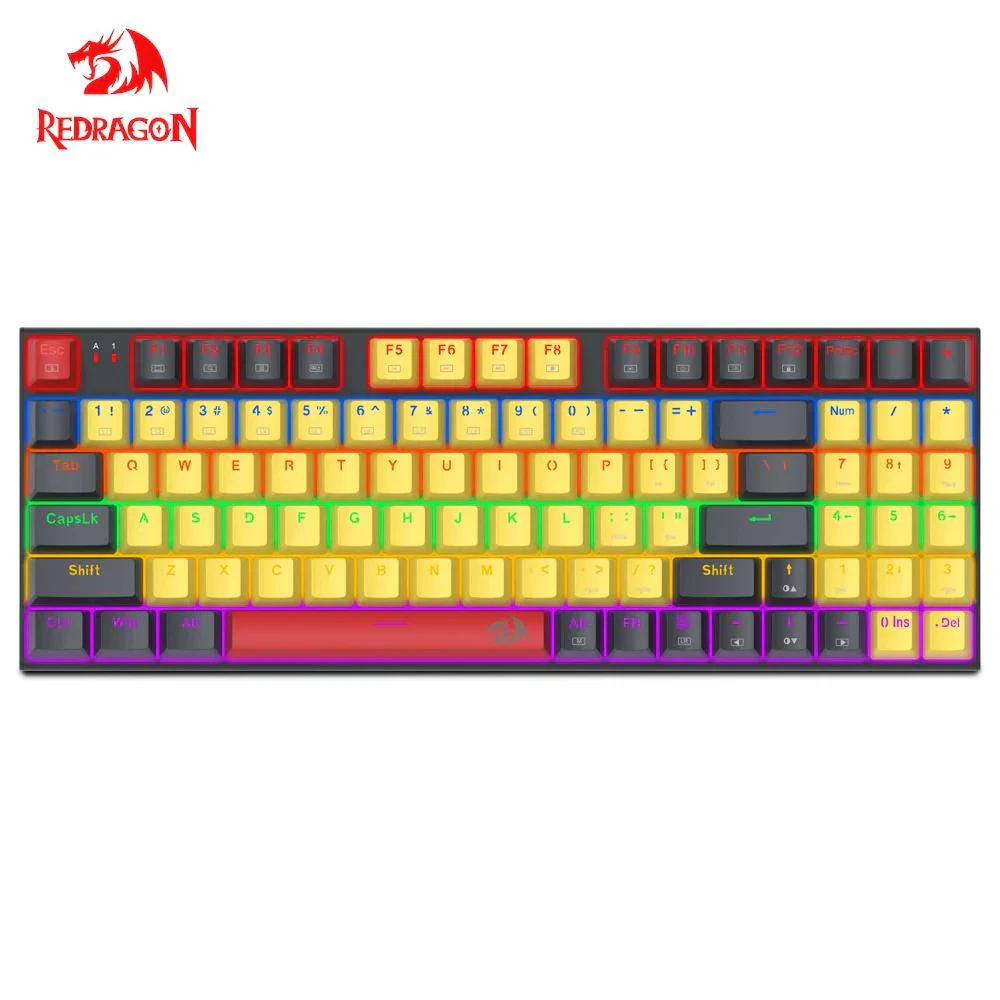 لوحة مفاتيح الألعاب الميكانيكية السلكية REDRAGON K866 Rainbow
