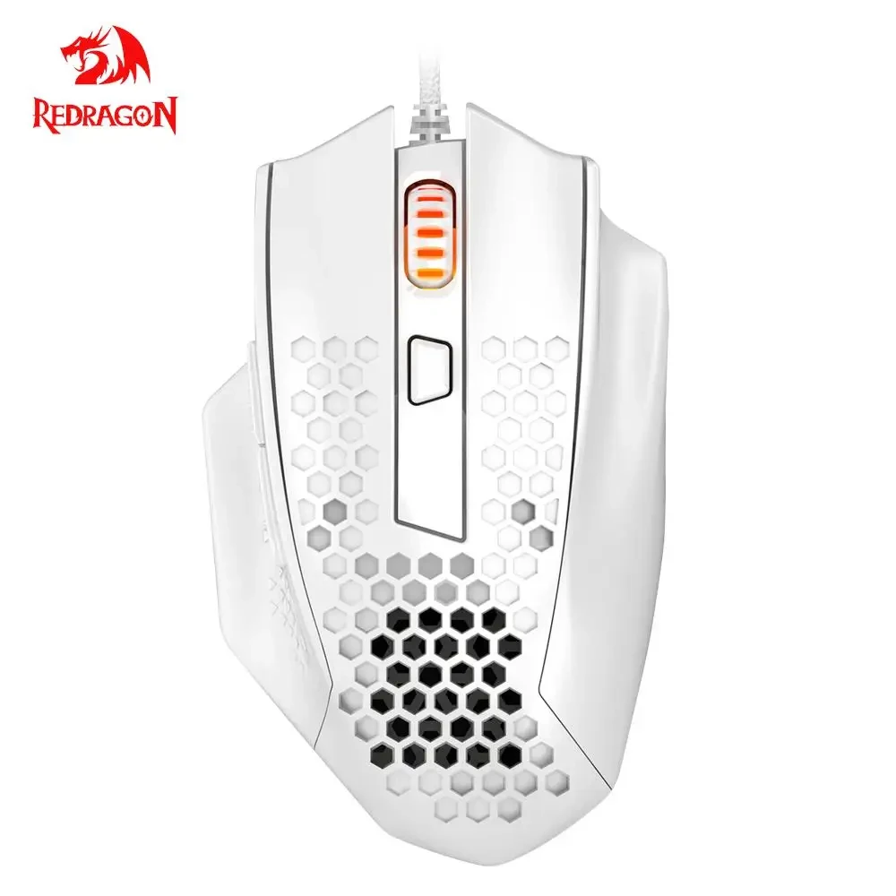 ماوس الألعاب السلكي خفيف الوزن Redragon M585 - أبيض