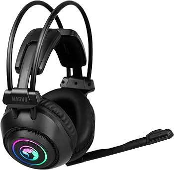 سماعات رأس Marvo HG9056 7.1 Virtual Surround Sound للألعاب مع مشغلات مقاس 50 مم