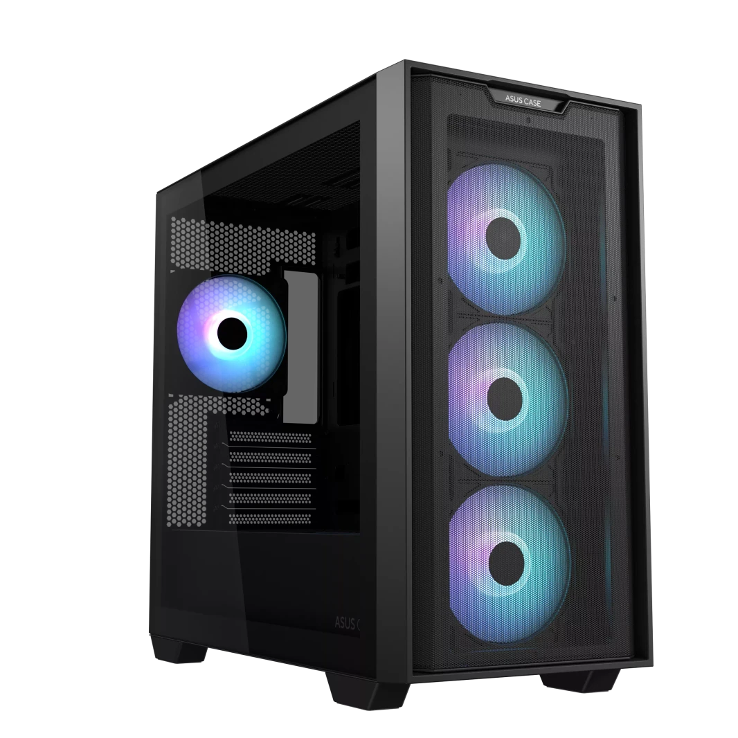 ASUS A21 PLUS microATX دعم للوحات الأم ذات الموصلات المخفية مراوح ARGB هيكل الألعاب