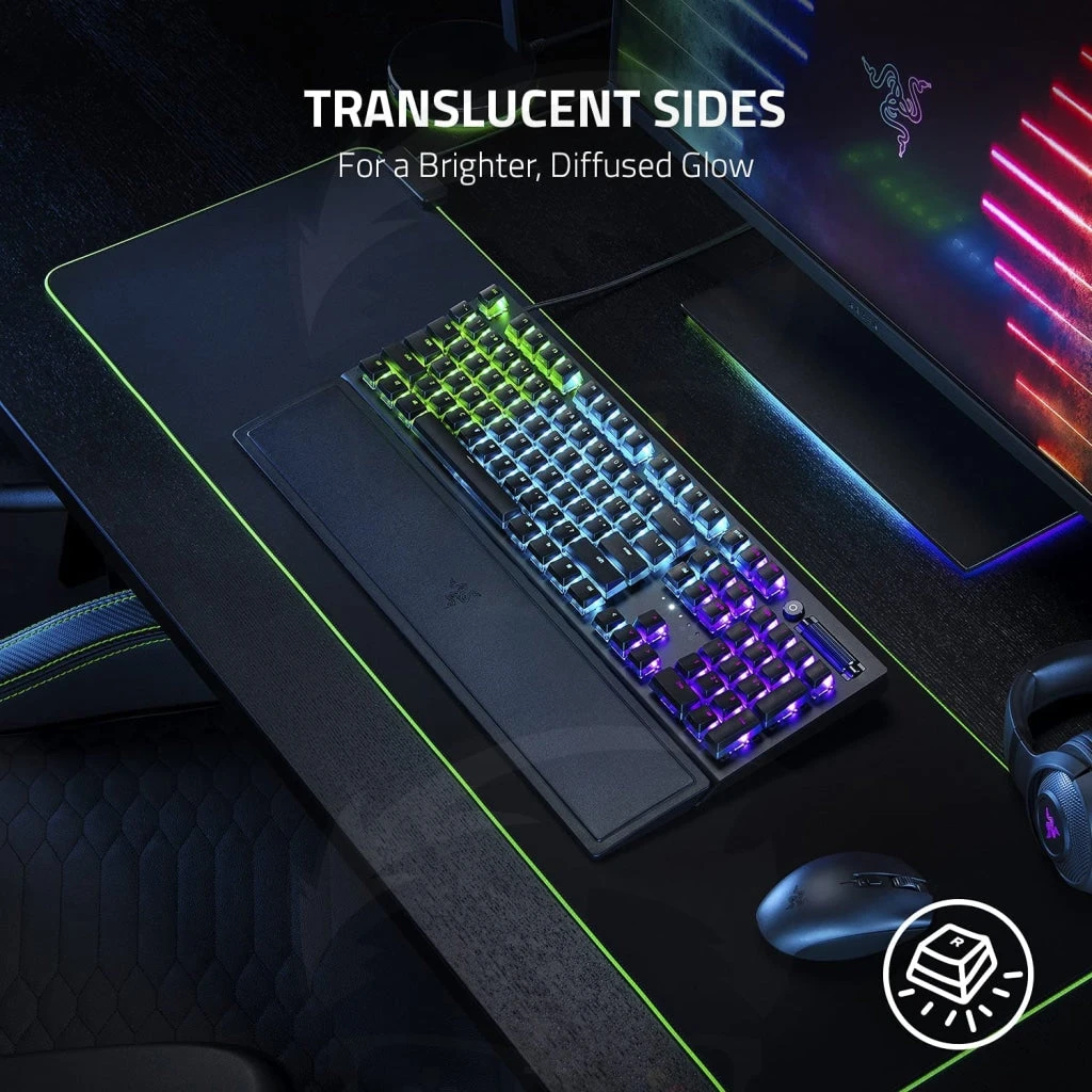 مجموعة ترقية أغطية المفاتيح Razer Phantom - أسود