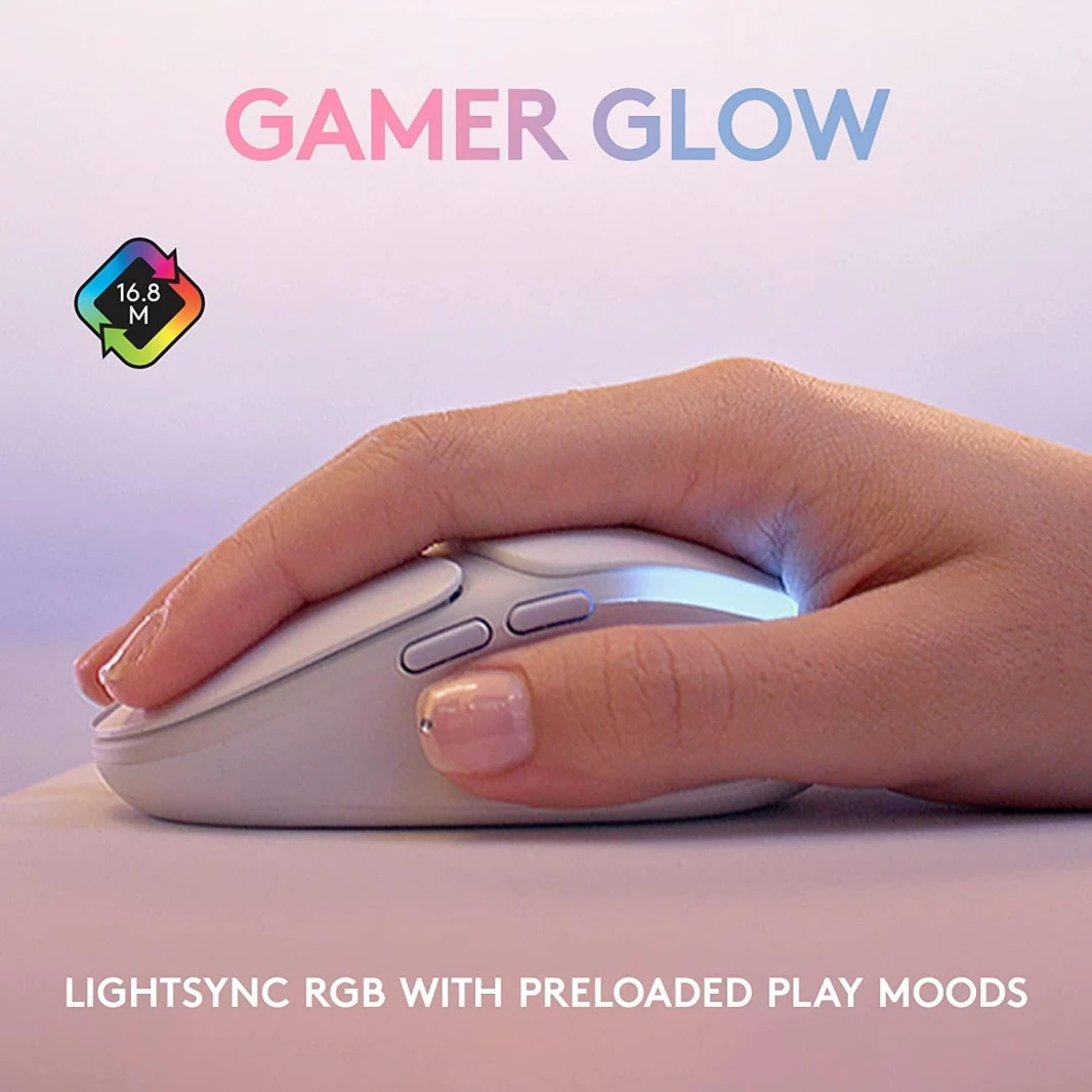 ماوس الألعاب Logitech G705 اللاسلكي، RGB، Lightspeed، بلوتوث