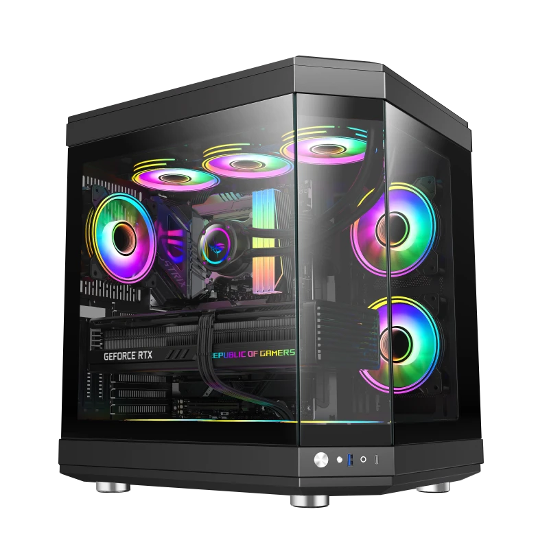 GAMEMAX HYPE Black ATX ARGB GAMING CASE