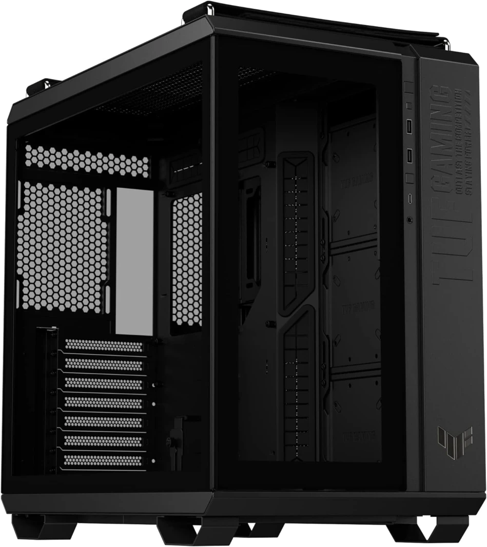 علبة ألعاب ASUS TUF Gaming GT502 ATX Mid-Tower ذات اللوحة الأمامية RGB