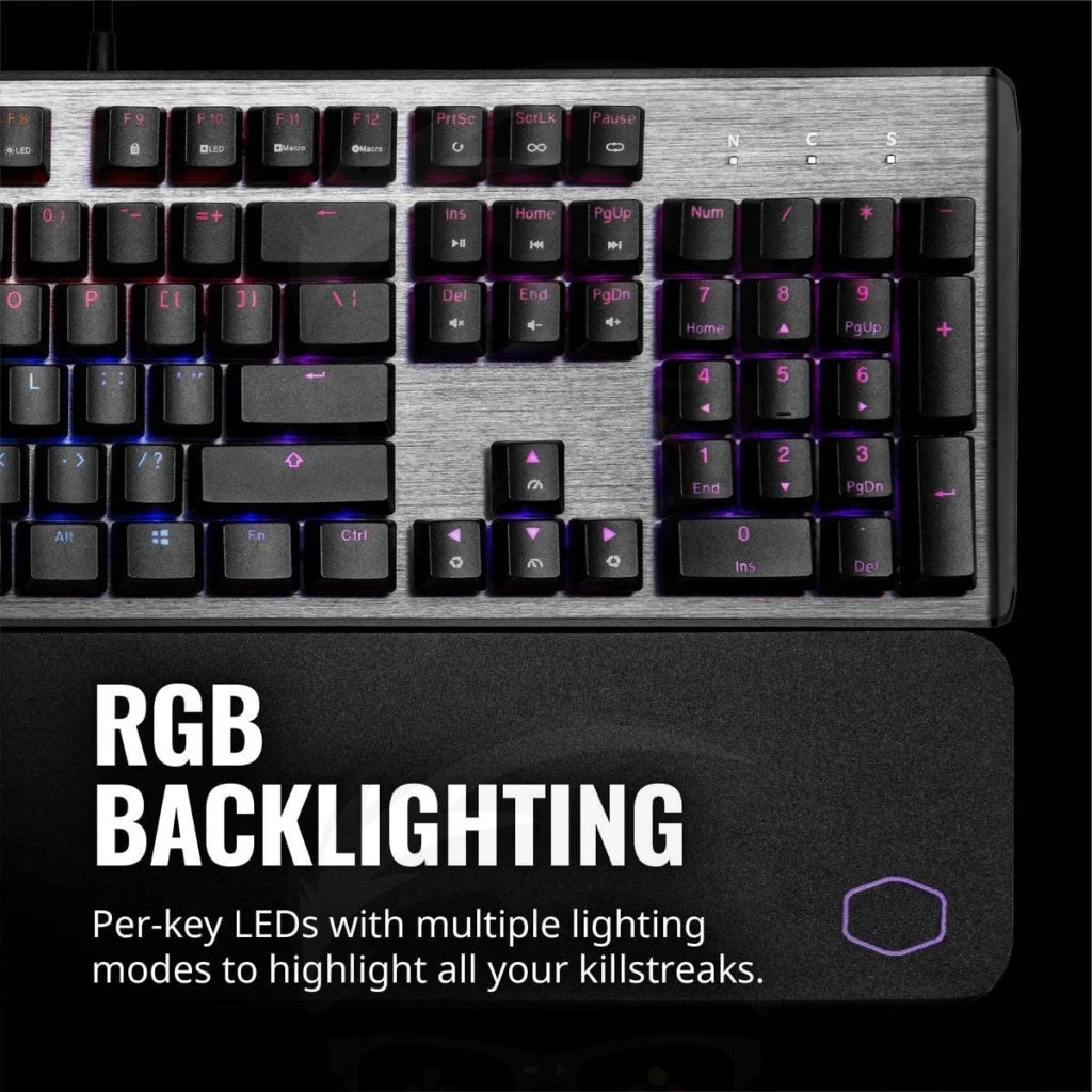 لوحة مفاتيح ميكانيكية للألعاب Cooler Master CK550 V2 باللون البني مع RGB