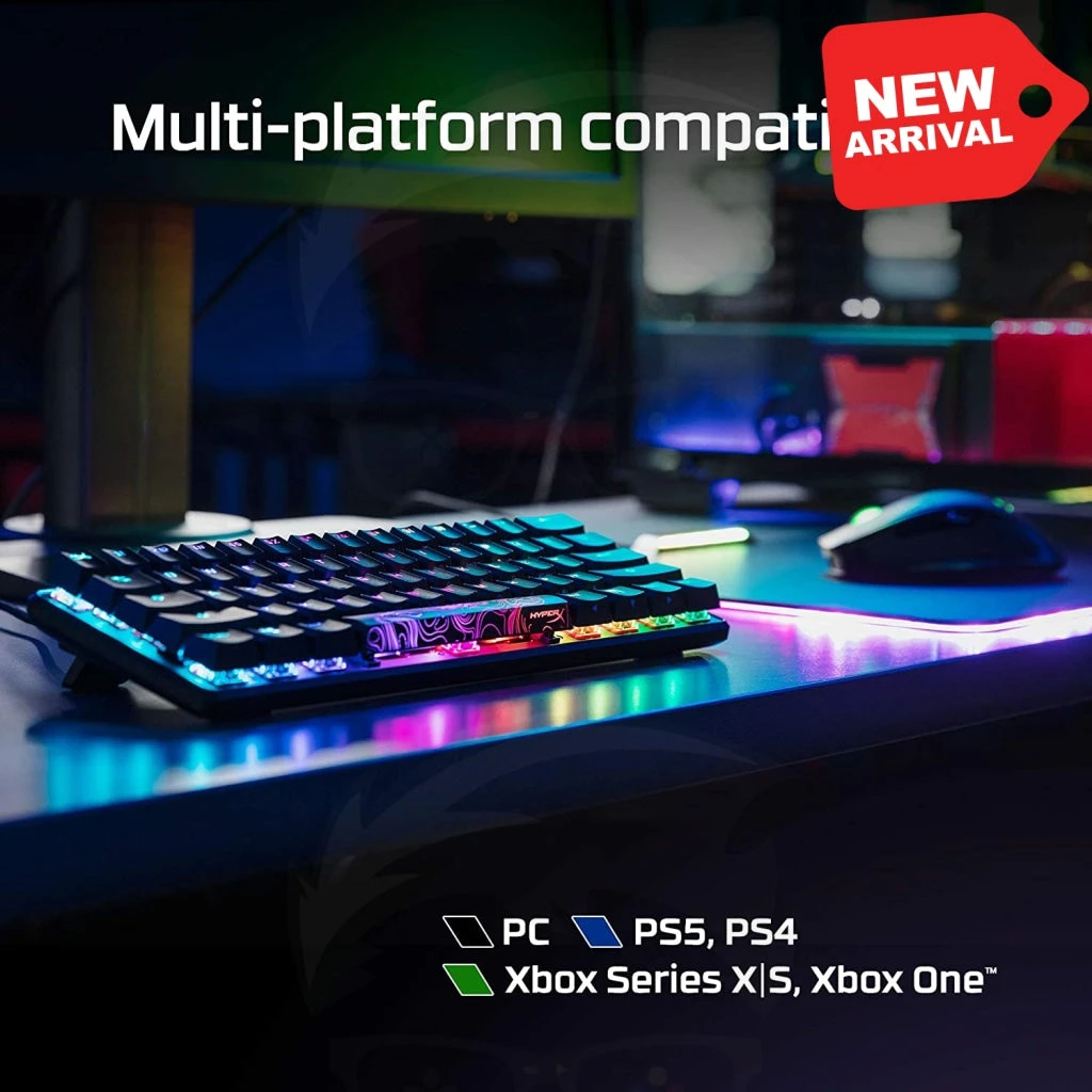 لوحة مفاتيح ميكانيكية HyperX Alloy Origins 60%