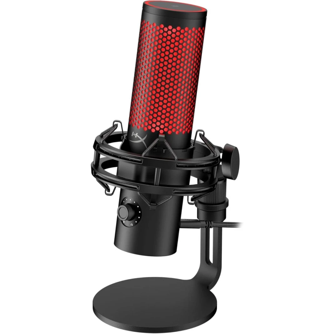 ميكروفون مكثف USB متعدد الأنماط سلكي HyperX QuadCast 2 - أسود