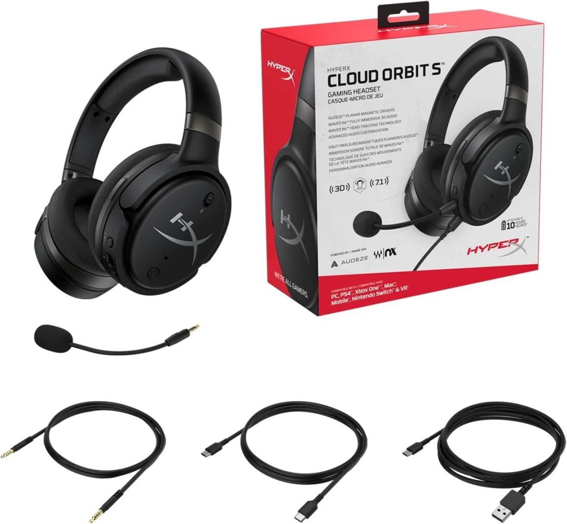 سماعة الألعاب HyperX Cloud Orbit S مع ميكروفون قابل للفصل
