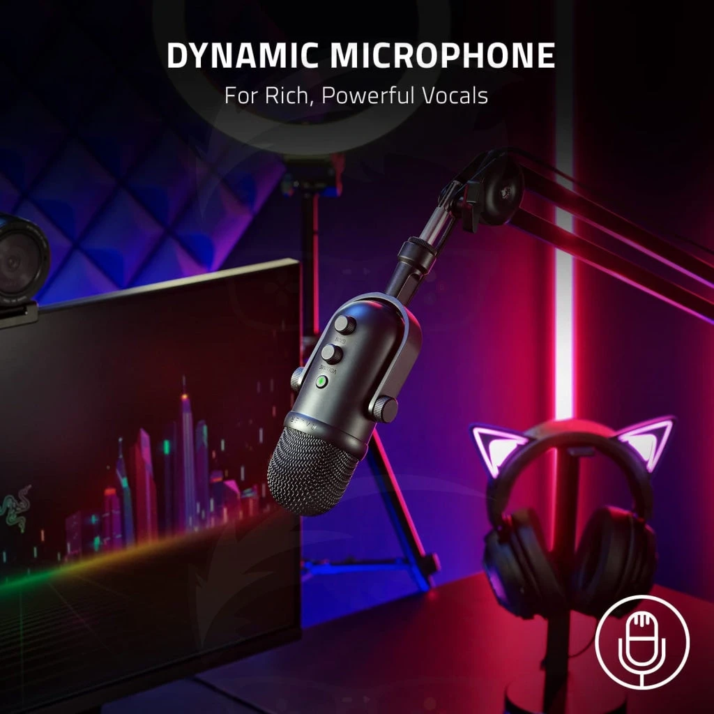 ميكروفون Razer Seiren V2 Pro USB للبث والألعاب