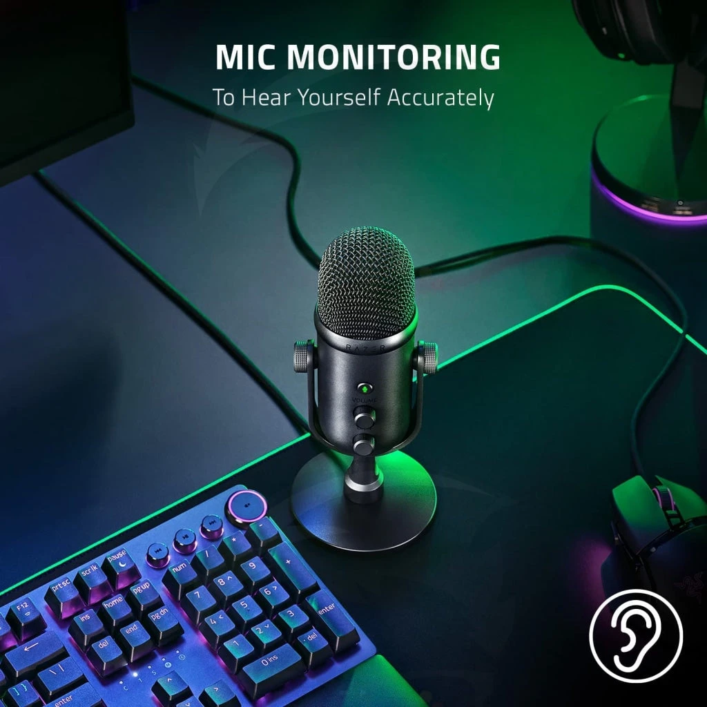 ميكروفون Razer Seiren V2 Pro USB للبث والألعاب