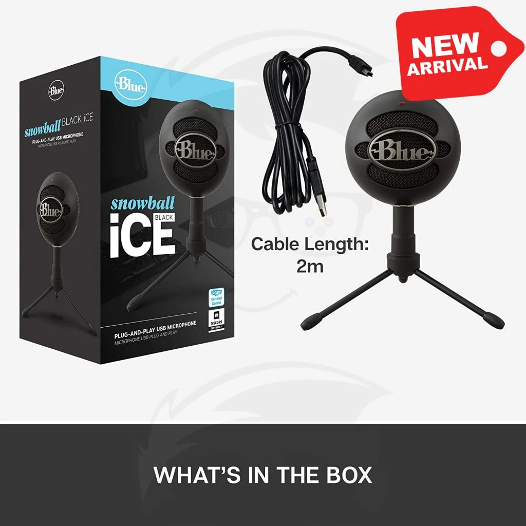 ميكروفون Logitech Blue Snowball iCE USB للتسجيل والبث المباشر