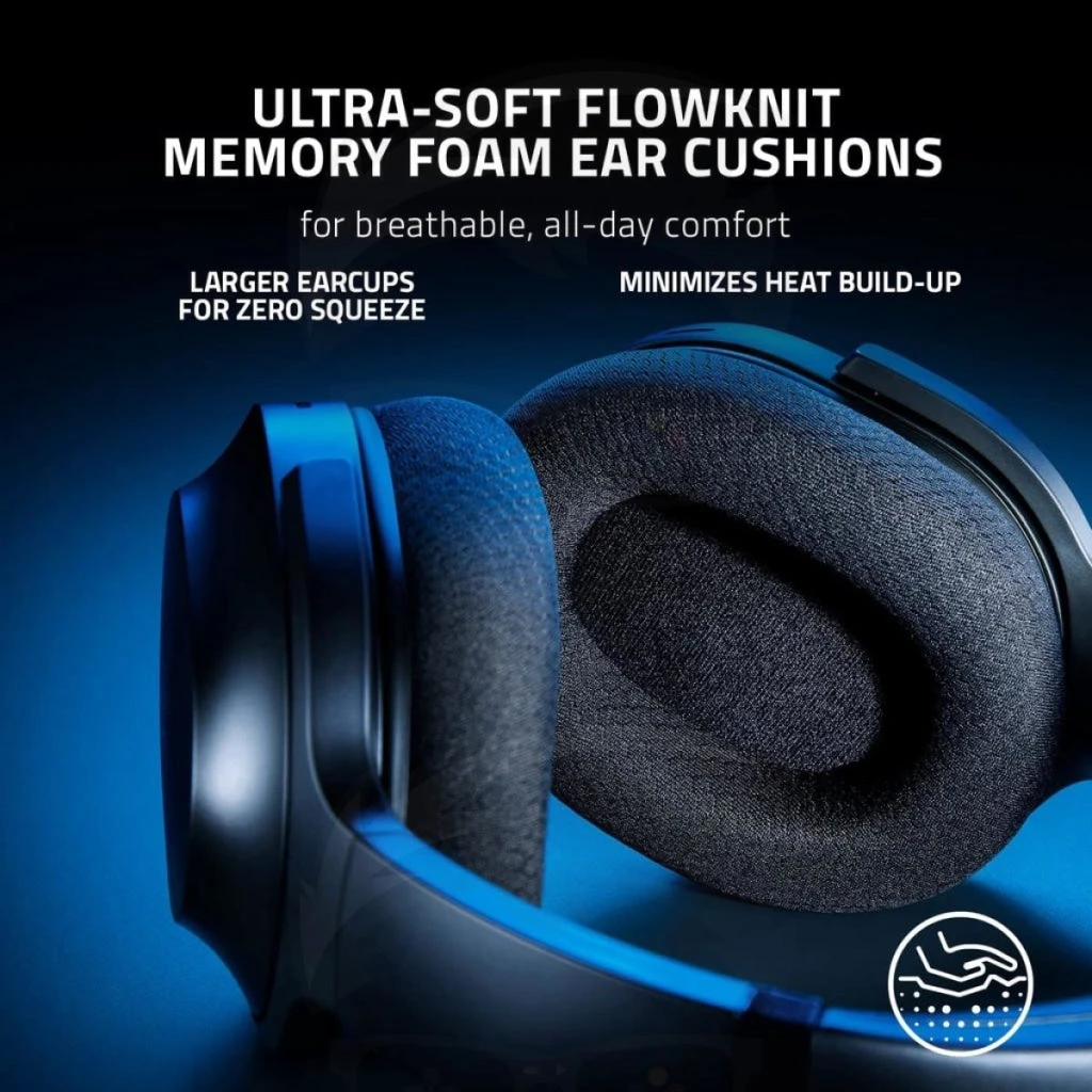 سماعة رأس Razer Barracuda X اللاسلكية وبلوتوث للألعاب والهواتف المحمولة بمنفذ USB Type-C وميكروفون للضوضاء
