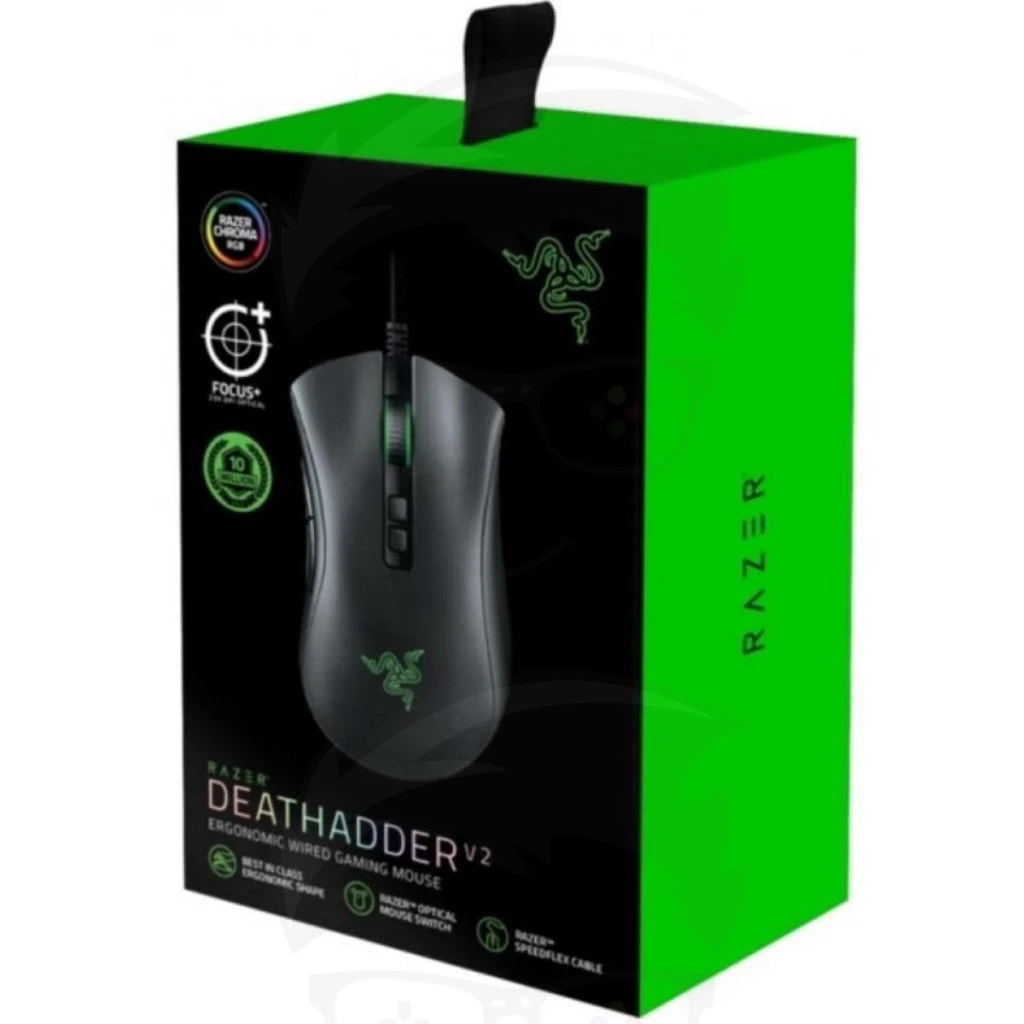 ماوس الألعاب Razer DeathAdder V2 مع مستشعر بصري بدقة 20 ألف نقطة في البوصة