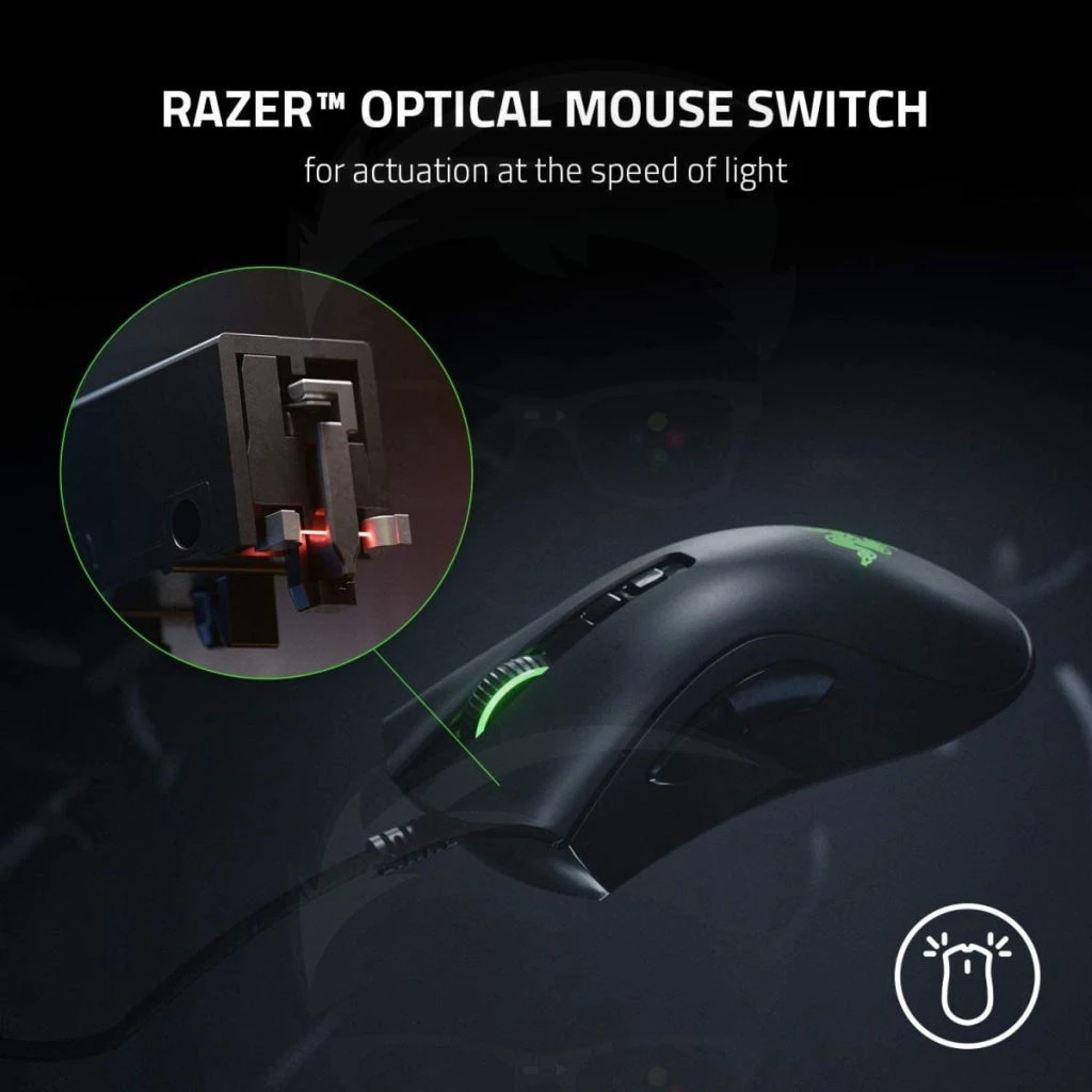 ماوس الألعاب Razer DeathAdder V2 مع مستشعر بصري بدقة 20 ألف نقطة في البوصة